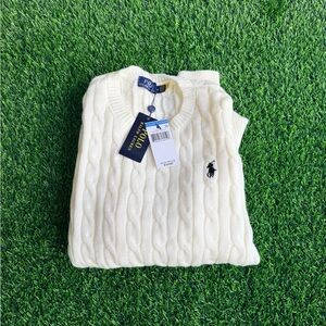 Polo by Ralph Lauren Cream Cable Knit Sweater